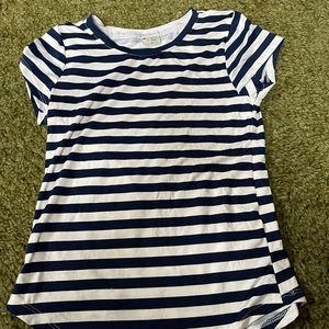 Navy blue striped shirt